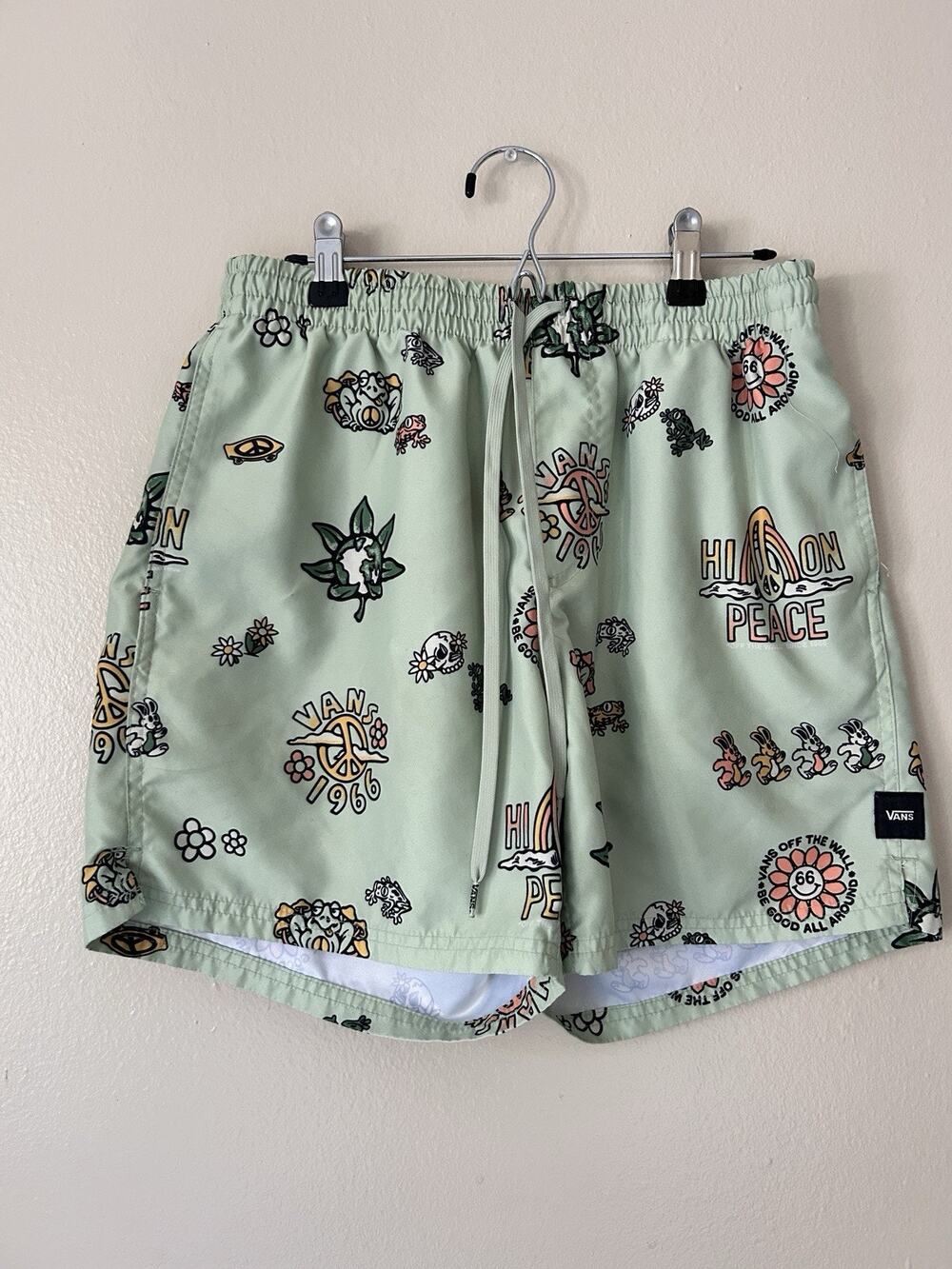 Vans Men's Surf Volley Shorts Lucid Floral Inseam 6” Peace Of Mind Sz M